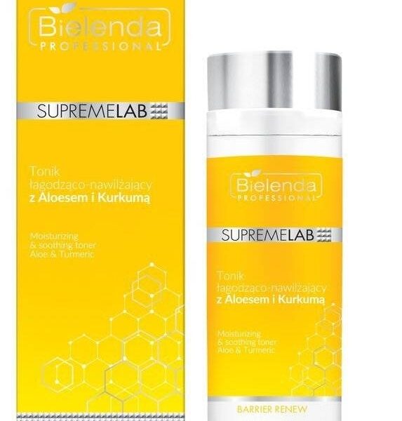 Tonik łagodząco-nawilżający z aloesem i kurkumą Bielenda Supremelab Barrier Renew 200 ml