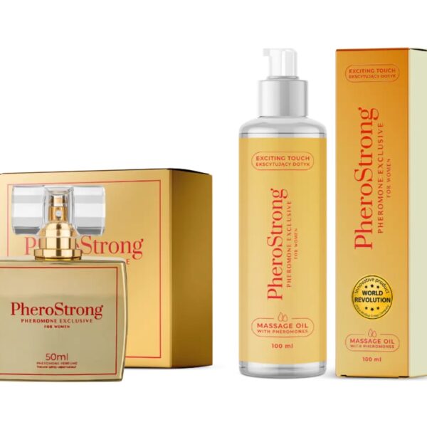 PheroStrong Exclusive for Women Perfumy 50 ml + Olejek do ciała 100 ml ZESTAW