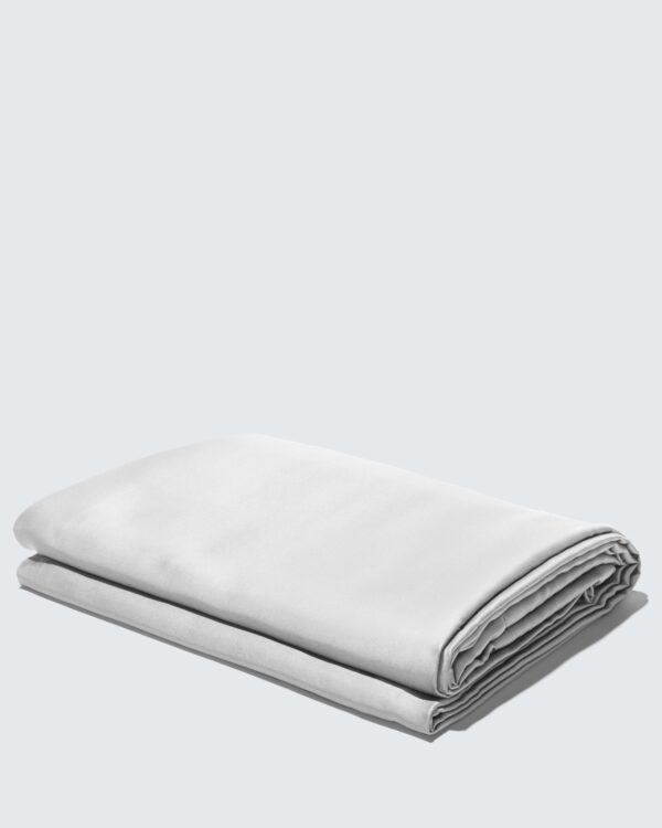 Silky Bamboo Flat Sheet, Soft Gray