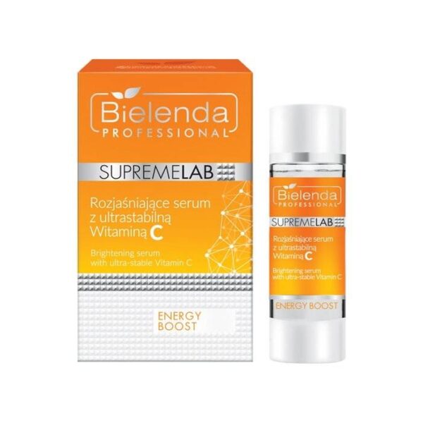 Rozjaśniające serum ze stabilną witaminą C Bielenda Supremelab Energy Boost 15 ml