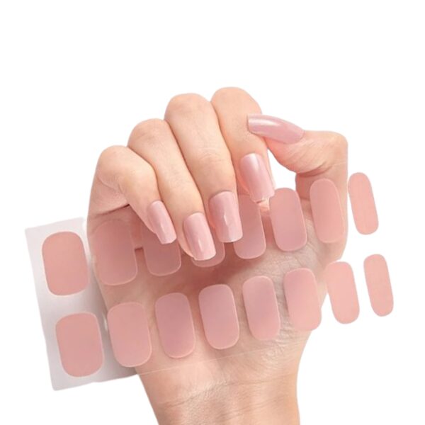 Deni Carte Naklejki Żelowe - naklejki na paznokcie utwardzane UV/LED, różne kolory Nude | Cielisty