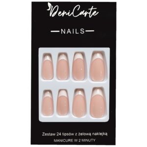 Deni Carte Tipsy French - sztuczne paznokcie w stylu francuskim, różne wzory Classic French | Klasyczny French