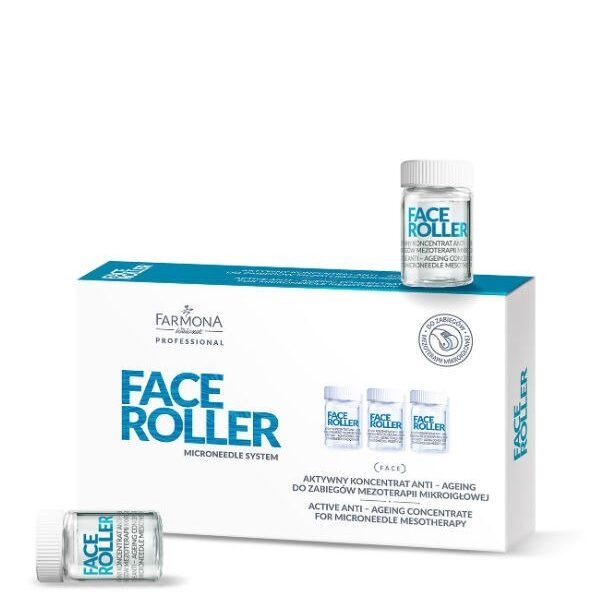 Koncentrat przeciwstarzeniowy w ampułkach do mezoterapii Farmona Face Roller 5 x 5 ml