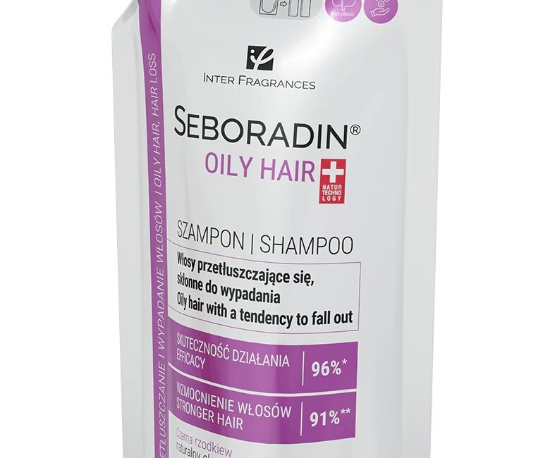 Szampon do włosów przetłuszczających się i skłonnych do wypadania Seboradin Oily Hair 400 ml refill