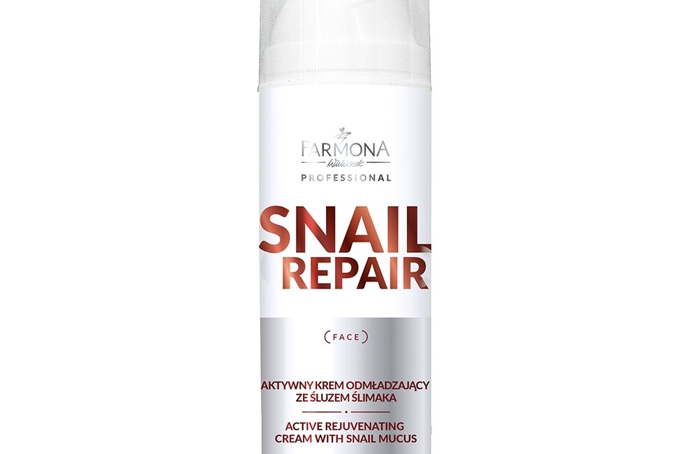 Aktywny krem odmładzający ze śluzem ślimaka - Farmona Snail Repair - 150 ml