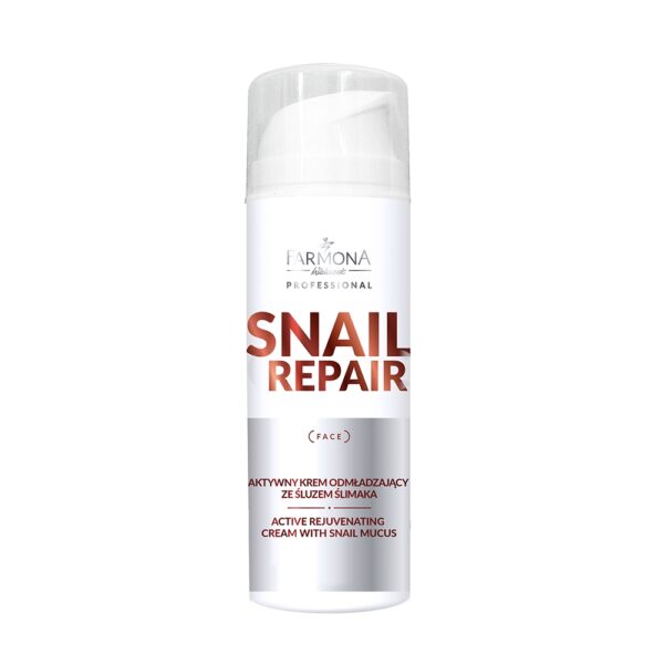 Aktywny krem odmładzający ze śluzem ślimaka - Farmona Snail Repair - 150 ml