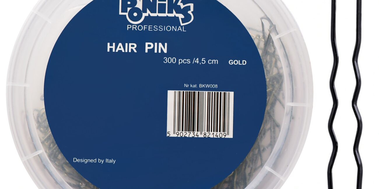 Poniks Kokówki fryzjerskie do włosów złote 5cm, 300szt