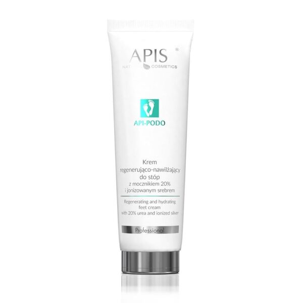Krem regenerująco-nawilżający do stóp z mocznikiem 20% i jonizowanym srebrem Apis API-PODO 100 ml