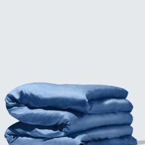 Silky Bamboo Duvet Cover, Midnight Blue