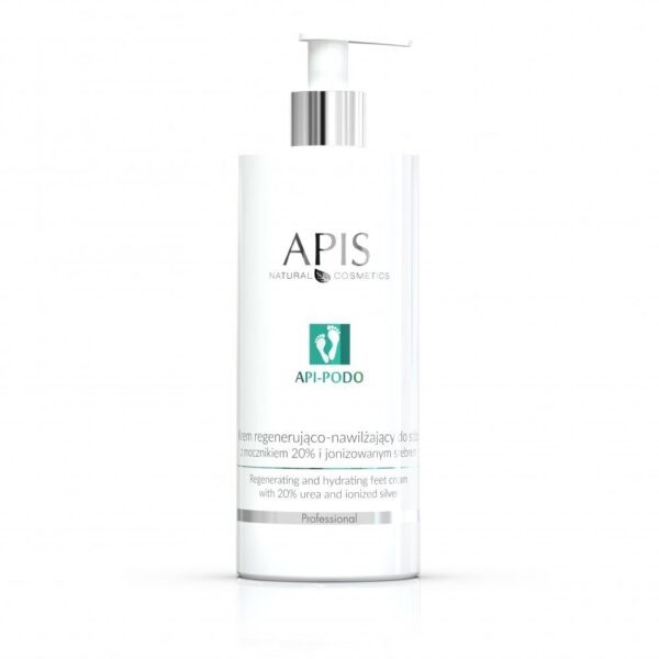 Krem regenerująco-nawilżający do stóp z mocznikiem 20% i jonizowanym srebrem Apis API-PODO 500 ml