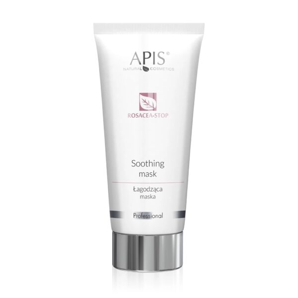 Aksamitna łagodząca maseczka kremowa do twarzy Apis Rosacea-Stop 200 ml