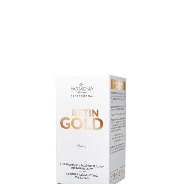 Liftingująco - rozświetlający krem pod oczy Farmona Retin Gold 50ml
