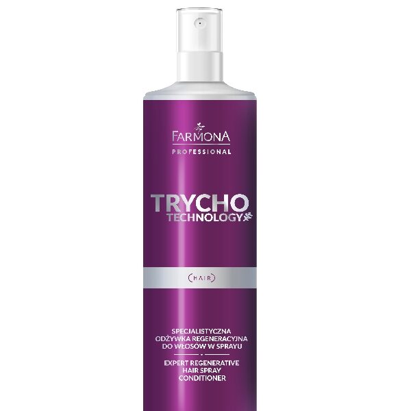 Specjalistyczna odżywka regeneracyjna do włosów w sprayu Farmona Professional Trycho Technology 200 ml