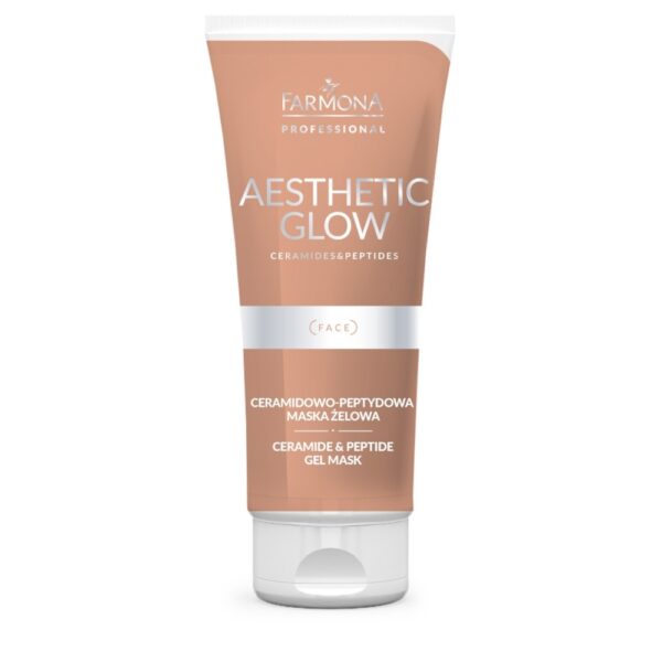Ceramidowo-peptydowa maska żelowa - Farmona Aesthetic Glow - 200 ml
