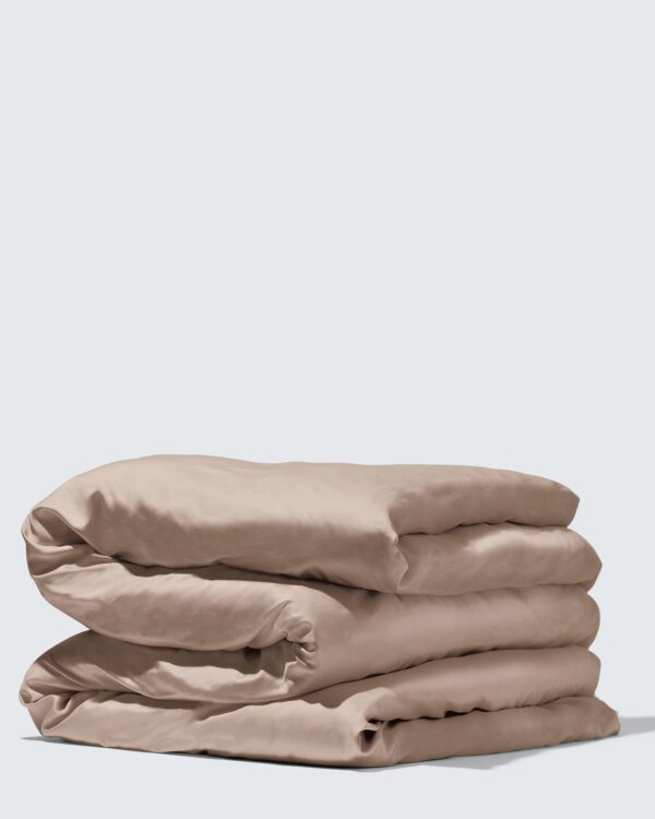 Silky Bamboo Duvet Cover, Taupe