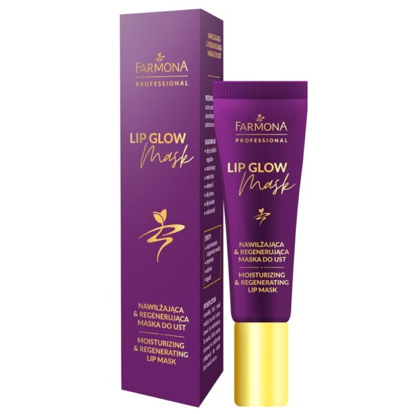 Nawilżająca i regenerująca maska do ust - Farmona Lip Glow Mask - 12 ml