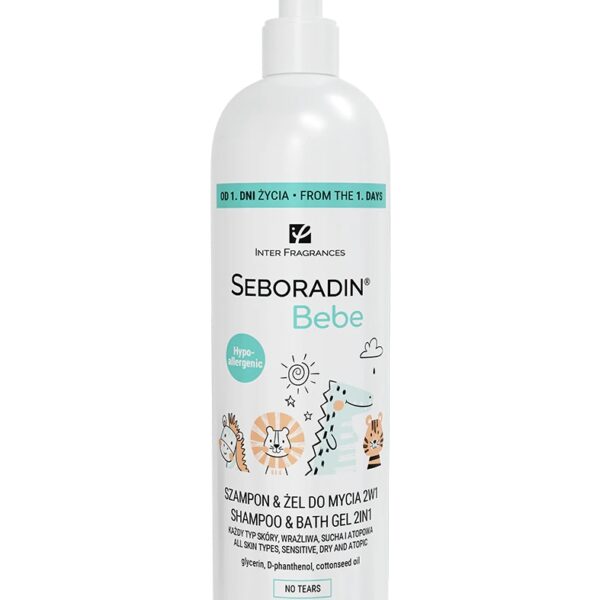 Szampon & żel do mycia dla dzieci 2w1 Seboradin Bebe 500 ml