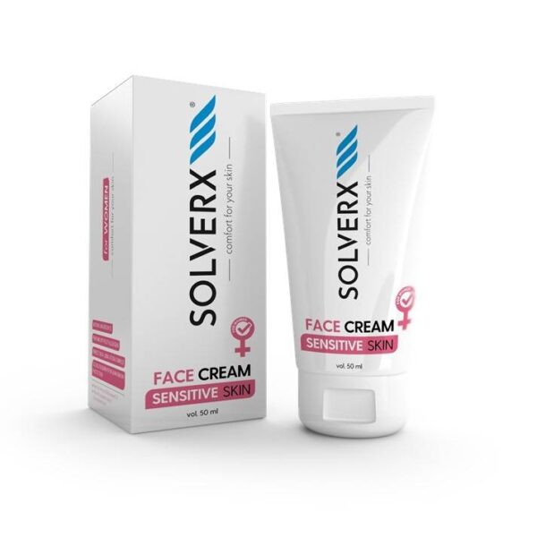 Krem do twarzy dla kobiet skóra wrażliwa Solverx Sensitive Skin 50 ml