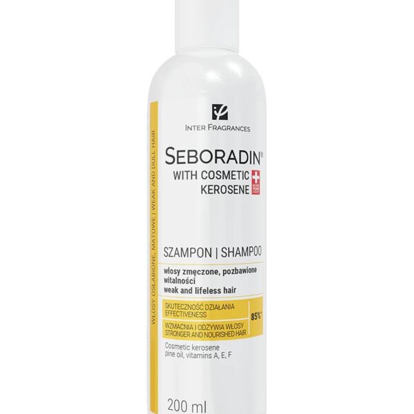 Szampon do suchych, osłabionych włosów Seboradin z Naftą Kosmetyczną 200 ml