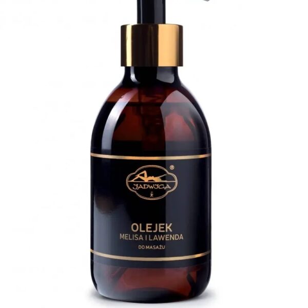 Naturalny olejek do masażu ciała Jadwiga melisa i lawenda 250 ml