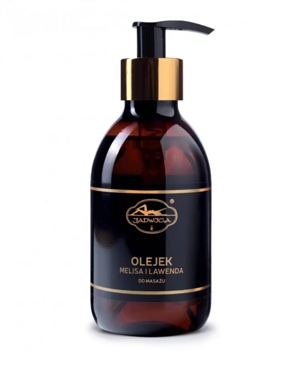 Naturalny olejek do masażu ciała Jadwiga melisa i lawenda 250 ml