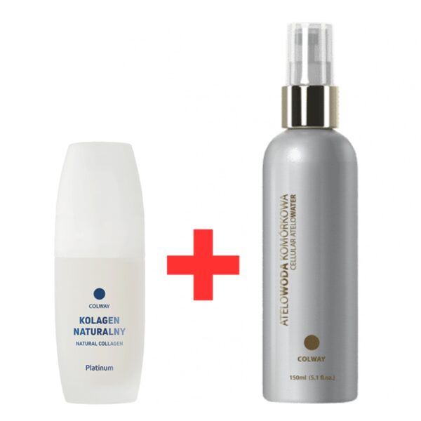 Zestaw Kolagen Platinum 50 ml + Atelowoda Komórkowa COLWAY 150 ml