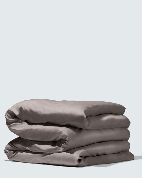 Silky Bamboo Duvet Cover, Dark Truffle