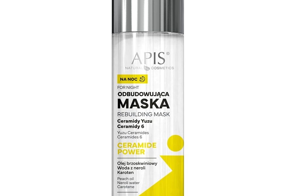 Odbudowująca maska na noc z ceramidami - Apis Ceramide Power - 50 ml