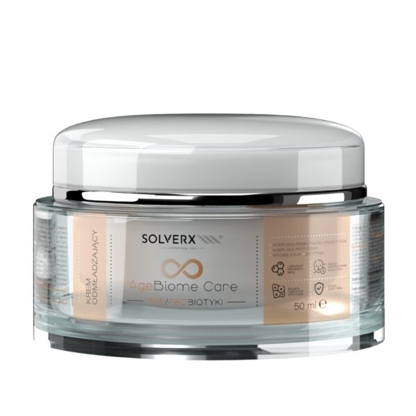 Krem odmładzający - Solverx - AgeBiome Care - BEZ KARTONIKA - 50 ml