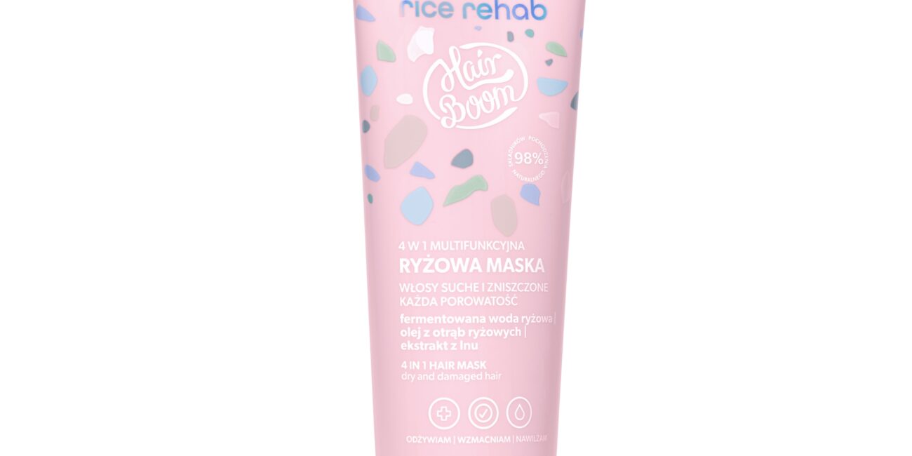 HairBoom 4 w 1 multifunkcyjna ryżowa maska Wielozadaniowa Specjalistka