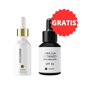 Ateloserum COLWAY  + Emulsja do twarzy SPF50 GRATIS - Zestaw
