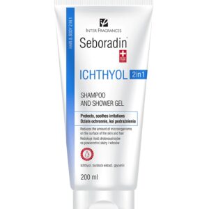 Przeciwłupieżowy szampon i żel 2w1 do skóry wrażliwej atopowej Seboradin ICHTHYOL 200 ml