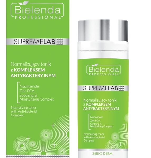 Normalizujący tonik z kompleksem antybakteryjnym Bielenda Supremelab Sebio Derm 200 ml