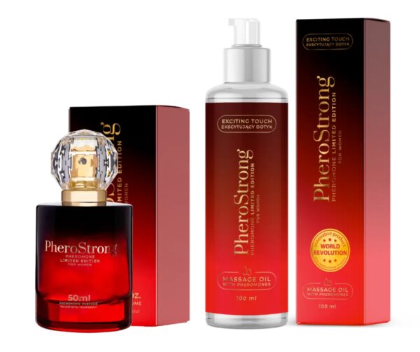 PheroStrong Limited Edition for Women Perfumy 50 ml + Olejek do ciała 100 ml ZESTAW