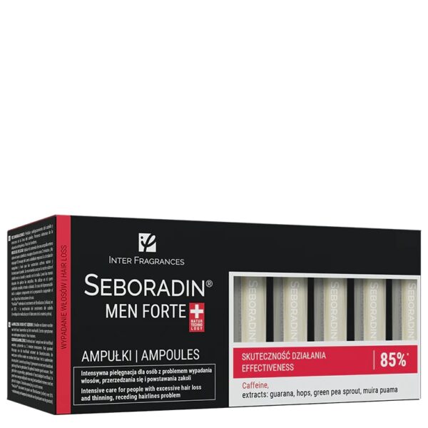 Ampułki przeciw wypadaniu włosów dla mężczyzn Seboradin Men Forte 14 x 5,5 ml
