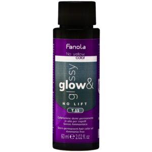 Fanola No Yellow Glow&Glossy - toner olejowy neutralizujący żółte tony, 60ml T.11