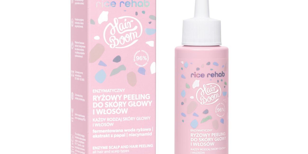 HairBoom Enzymatyczny ryżowy peeling do skóry głowy i włosów Utalentowany Geniusz