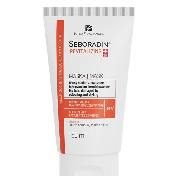 Maska do włosów suchych, zniszczonych farbowaniem i modelowaniem Seboradin Regenerujący 150 ml