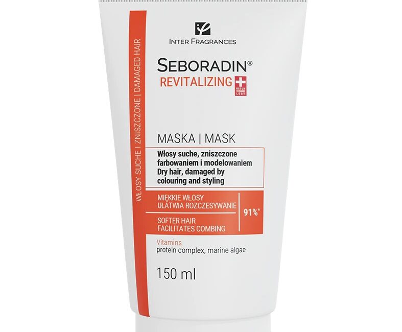 Maska do włosów suchych, zniszczonych farbowaniem i modelowaniem Seboradin Regenerujący 150 ml