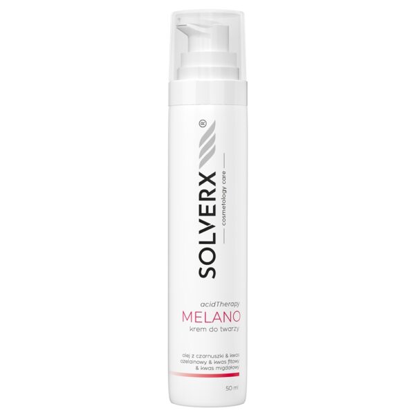 Krem do twarzy z kwasami - SOLVERX Acid Therapy - MELANO - na przebarwienia - 50 ml