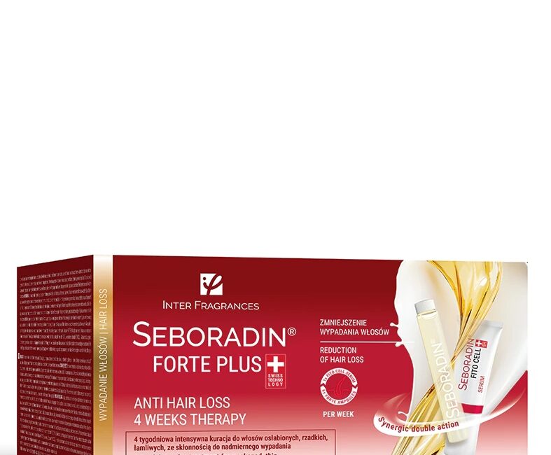Ampułki przeciw wypadaniu włosów Seboradin Forte Plus 24 szt. + serum 4 szt.