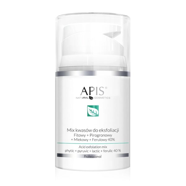 Mix kwasów do eksfoliacji Fitowy + Pirogronowy + Mlekowy + Ferulowy 40% Apis 50 ml
