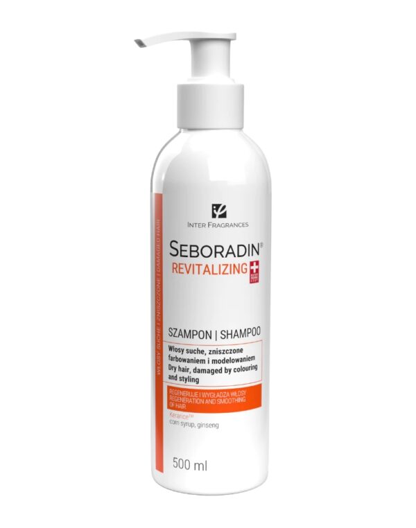 Szampon do włosów suchych, zniszczonych farbowaniem i modelowaniem Seboradin Regenerujący 500 ml