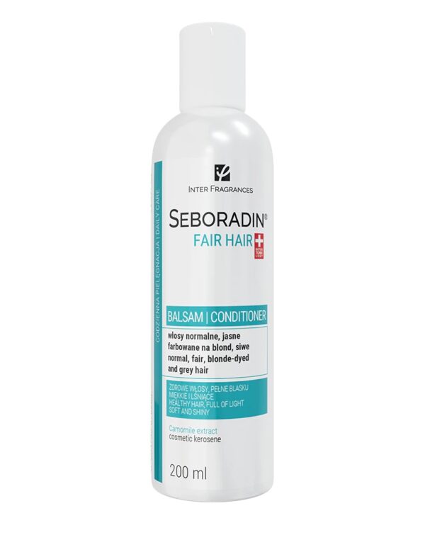 Balsam do jasnych włosów naturalnych i farbowanych na blond Seboradin Jasne Włosy 200 ml