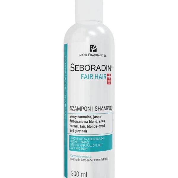 Szampon do jasnych włosów naturalnych i farbowanych na blond Seboradin Jasne Włosy 200 ml