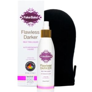 Samoopalacz w płynie Fake Bake Flawless Darker z rękawicą do aplikacji 177 ml