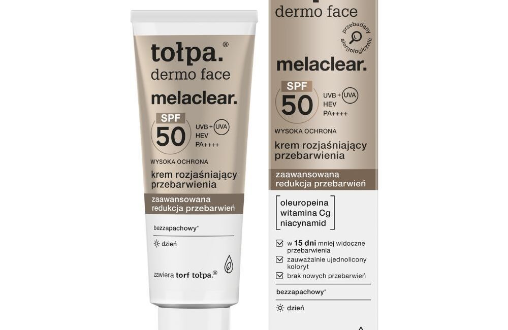 tołpa. melaclear. krem rozjaśniający przebarwienia, SPF 50, 40 ml