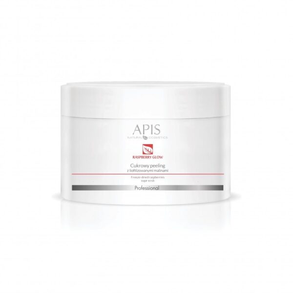 Cukrowy peeling z liofilizowanymi malinami Apis Professional Raspberry Glow 220g