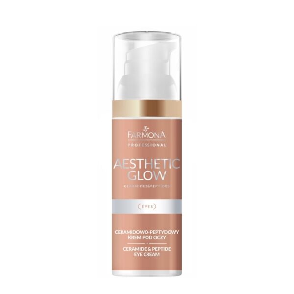 Ceramidowo-peptydowy krem pod oczy - Farmona Aesthetic Glow - 50 ml