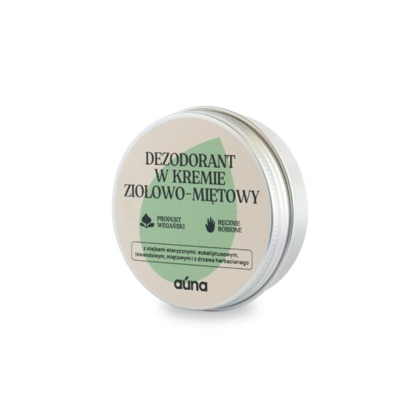 Dezodorant w kremie MIĘTOWY o świeżym zapachu 60 ml z olejkami: peppermint & tea tree